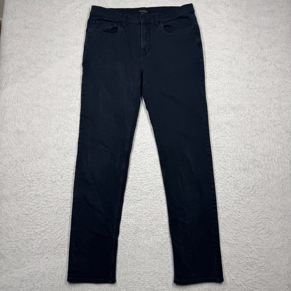 Banana Republic Business Casual Pants Navy Blue‎ Chino Men's Size 32x34
